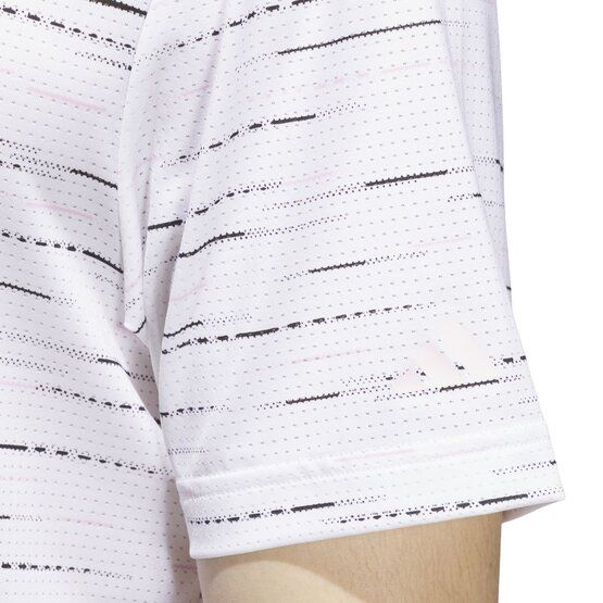 adidas ULTIMATE365 MESH PRINT polo s krátkým rukávem růžová