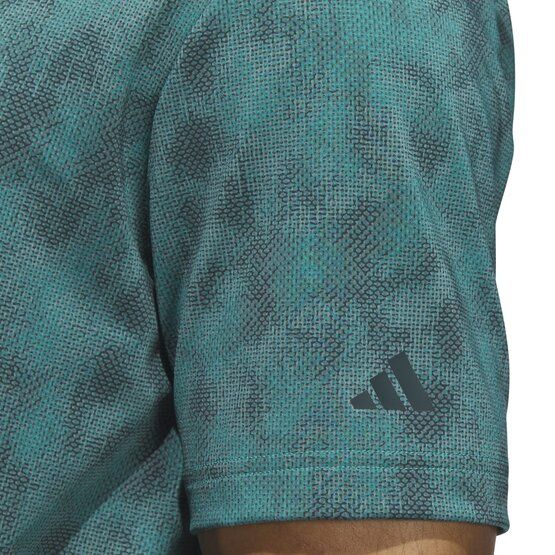 adidas ULTIMATE365 TEXTURED PRINT polo s krátkým rukávem zelená