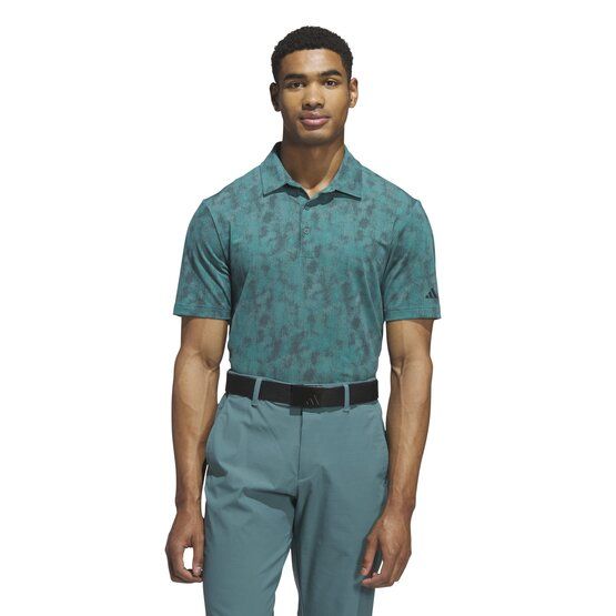 adidas ULTIMATE365 TEXTURED PRINT polo s krátkým rukávem zelená