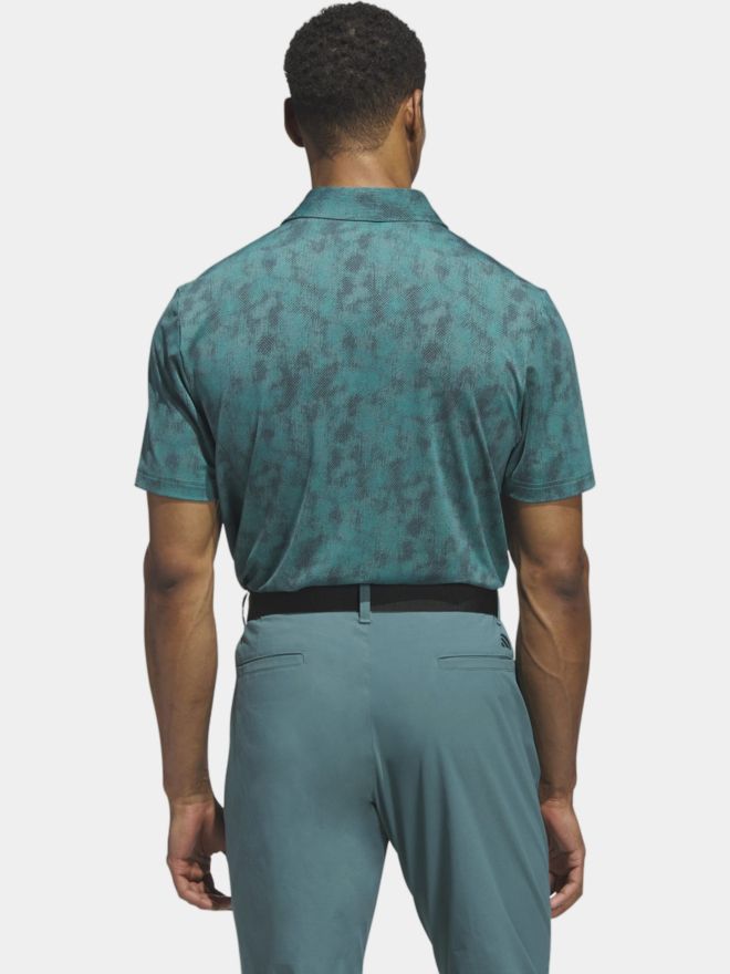 adidas ULTIMATE365 TEXTURED PRINT polo s krátkým rukávem zelená