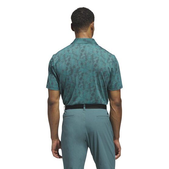 adidas ULTIMATE365 TEXTURED PRINT polo s krátkým rukávem zelená