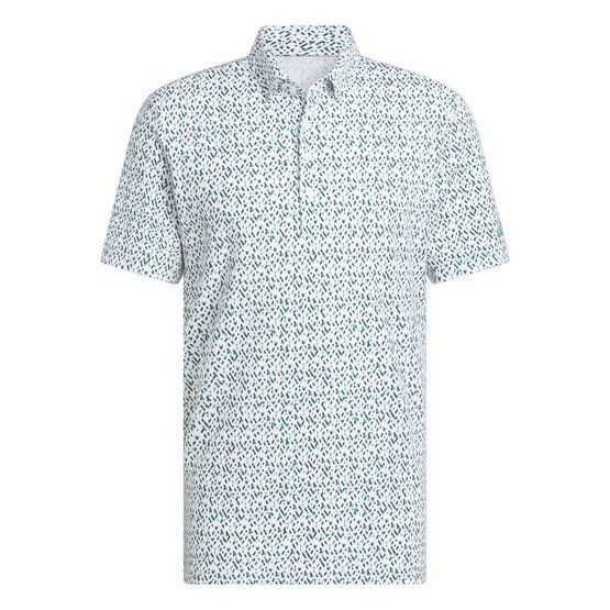 adidas ULTIMATE365 MICRO ARGYLE polo s krátkým rukávem světle zelená