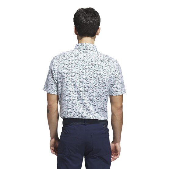 adidas ULTIMATE365 MICRO ARGYLE polo s krátkým rukávem světle zelená