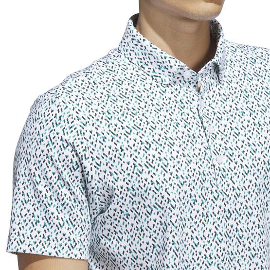 adidas ULTIMATE365 MICRO ARGYLE polo s krátkým rukávem světle zelená