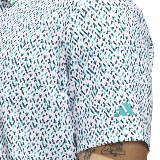 adidas ULTIMATE365 MICRO ARGYLE polo s krátkým rukávem světle zelená