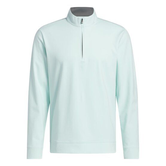 adidas ULTIMATE365 CLASSIC QUARTER-ZIP PULLOVER Stretch Midlayer light green
