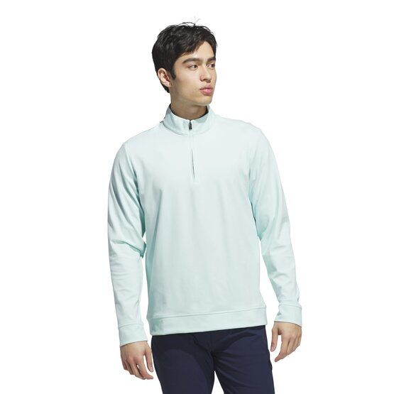 adidas ULTIMATE365 CLASSIC QUARTER-ZIP PULLOVER Stretch Midlayer light green