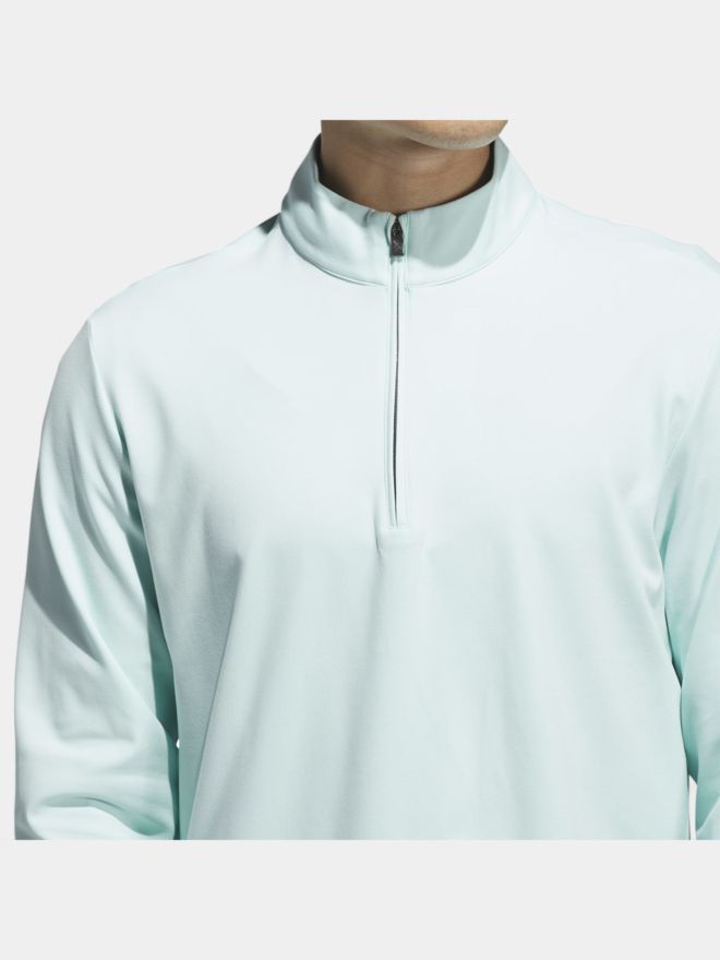 adidas ULTIMATE365 CLASSIC QUARTER-ZIP PULLOVER Stretch Midlayer hellgrün
