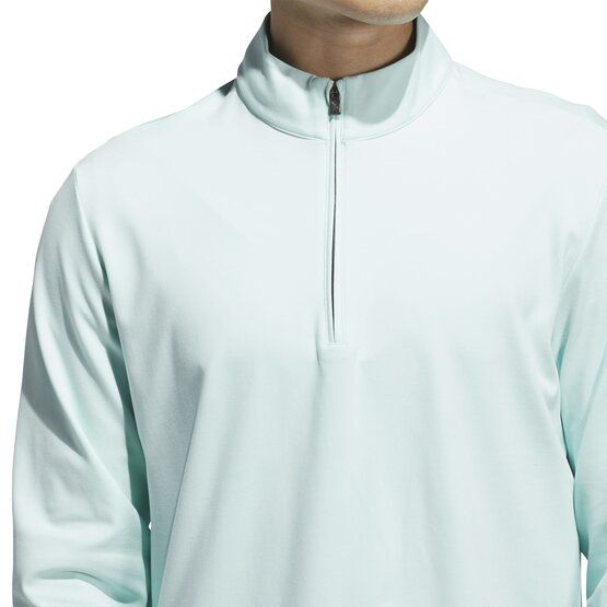 adidas ULTIMATE365 CLASSIC QUARTER-ZIP PULLOVER Stretch Midlayer light green