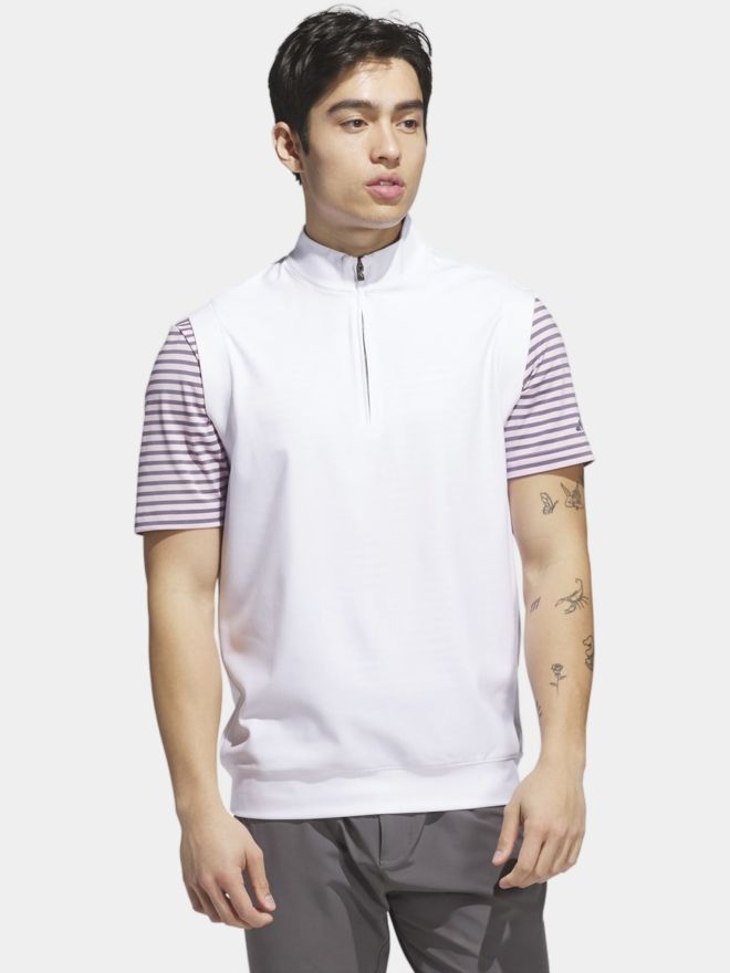 adidas ULTIMATE365 CLASSIC QUARTER-ZIP VEST Stretch vest white