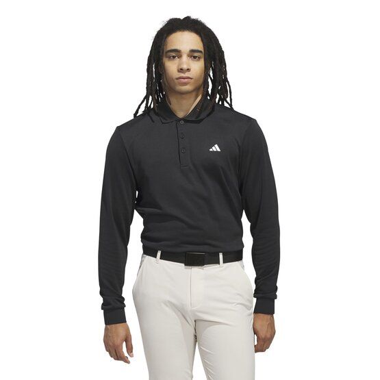 adidas ULTIMATE365 COLD.RDY polo s dlouhým rukávem černá