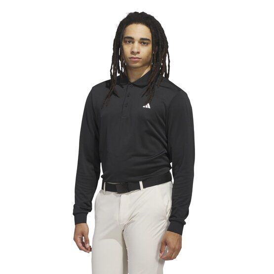 adidas ULTIMATE365 COLD.RDY polo s dlouhým rukávem černá