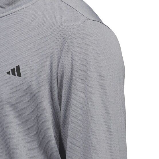 adidas Pánská strečová mikina s UPF světlem a zipem QUARTER ZIP šedá
