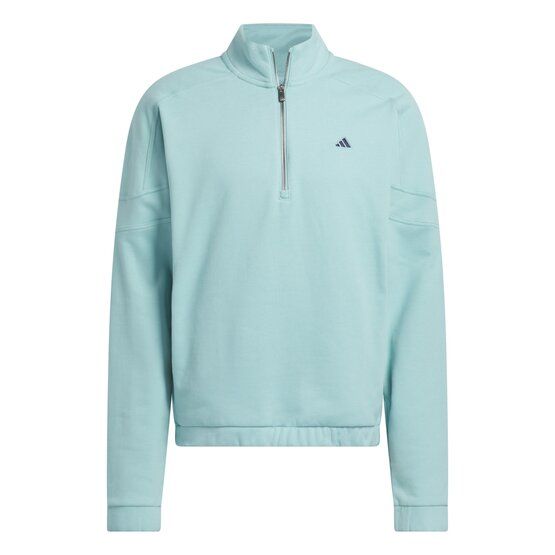 adidas  GO-TO HYBRID QUARTER-ZIP PULLOVER Stretch Midlayer light green