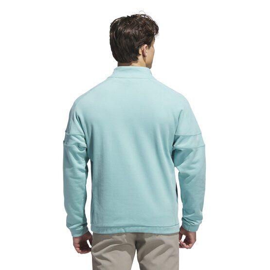 adidas  GO-TO HYBRID QUARTER-ZIP PULLOVER Stretch Midlayer light green