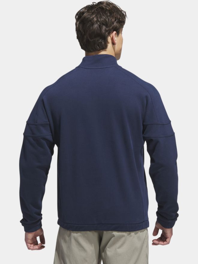 adidas GO-TO HYBRID QUARTER-ZIP PULLOVER Stretch Midlayer navy