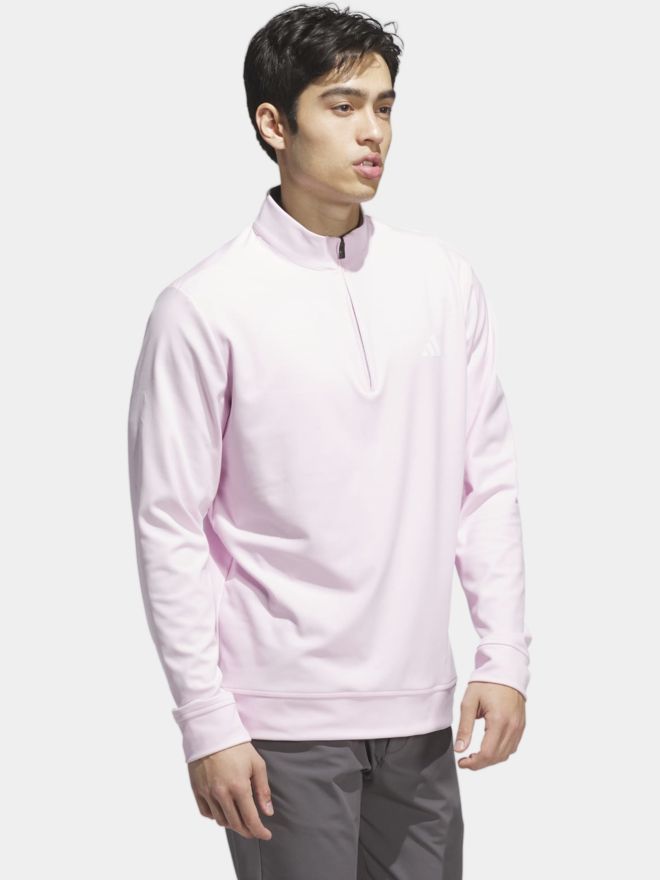 adidas ULTIMATE365 CLASSIC QUARTER-ZIP PULLOVER Stretch Midlayer pink