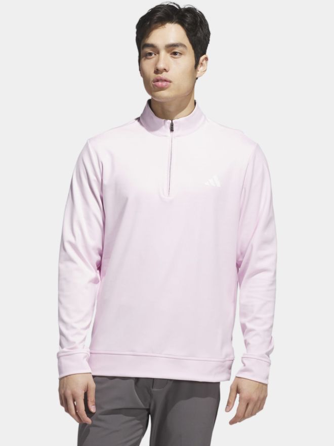 adidas ULTIMATE365 CLASSIC QUARTER-ZIP PULLOVER Stretch Midlayer pink