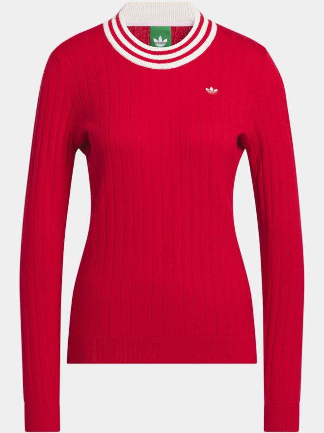 adidas Golf Originals F Sweater W Pullover Strick rot