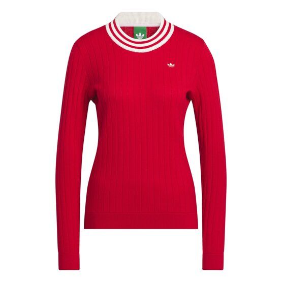 adidas Golf Originals F Sweater W Pullover Strick rot