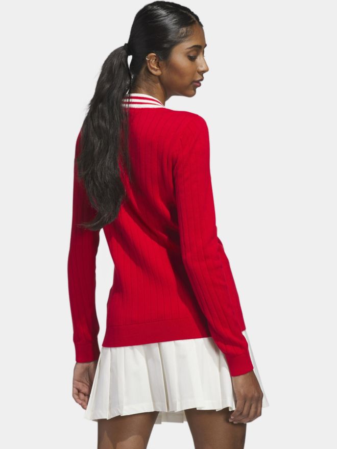 adidas Golf Originals F Sweater W Pullover Strick rot