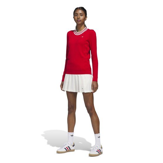 adidas Golf Originals F Sweater W Pullover Strick rot