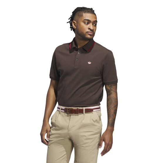 adidas Golf Originals F Solid LC Halbarm Polo dunkelbraun