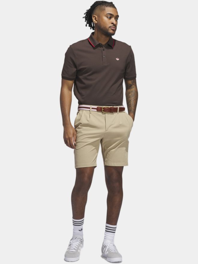 adidas Golf Originals F Solid LC Halbarm Polo dunkelbraun