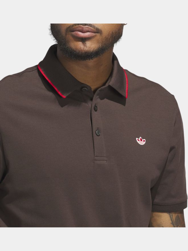 adidas Golf Originals F Solid LC Halbarm Polo dunkelbraun