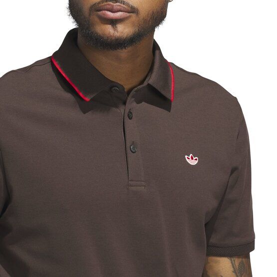 adidas Golf Originals F Solid LC Halbarm Polo dunkelbraun