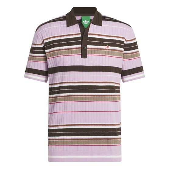 adidas Golf Originals MR Stripe half-sleeve polo pink