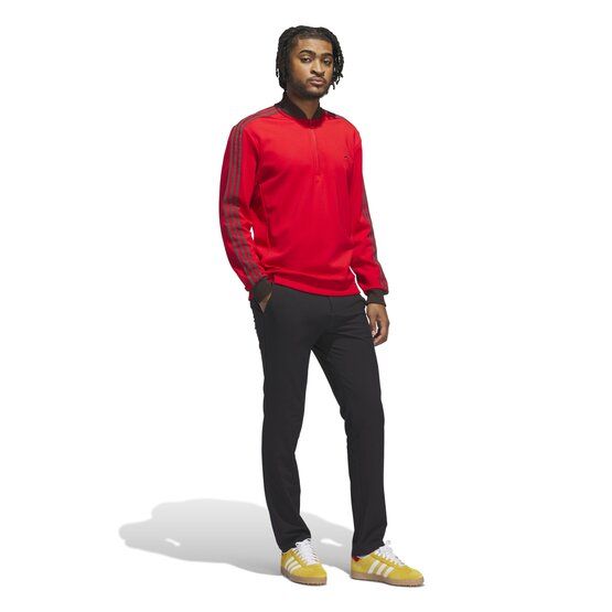 adidas Golf Originals F 3 Str 1/4 Zip Stretch Midlayer rot