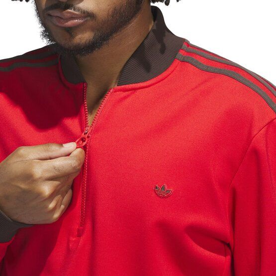 adidas Golf Originals F 3 Str 1/4 Zip Stretch Midlayer rot