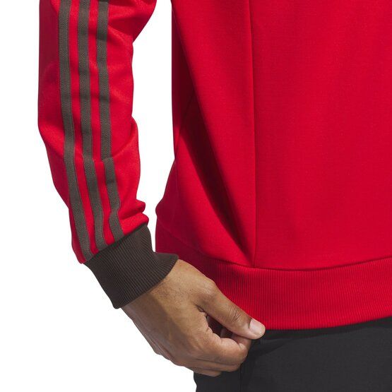 adidas Golf Originals F 3 Str 1/4 Zip Stretch Midlayer rot