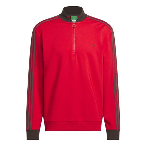 adidas Golf Originals F 3 Str 1/4 Zip Stretch Midlayer rot