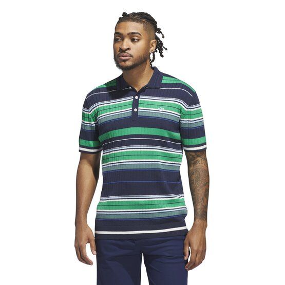 MR Stripe polo s krátkým rukávem námořnická modrá