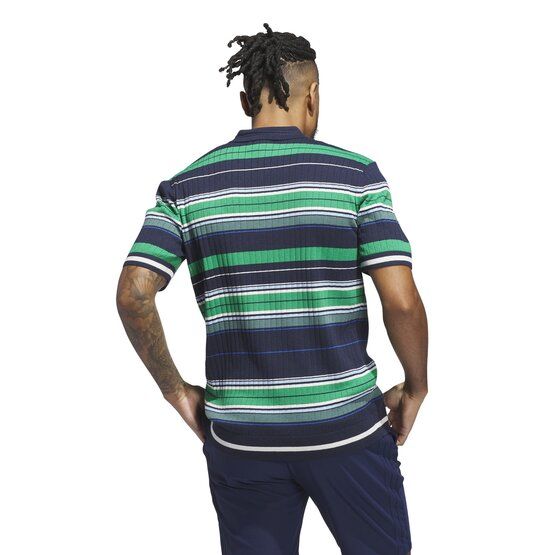 MR Stripe polo s krátkým rukávem námořnická modrá
