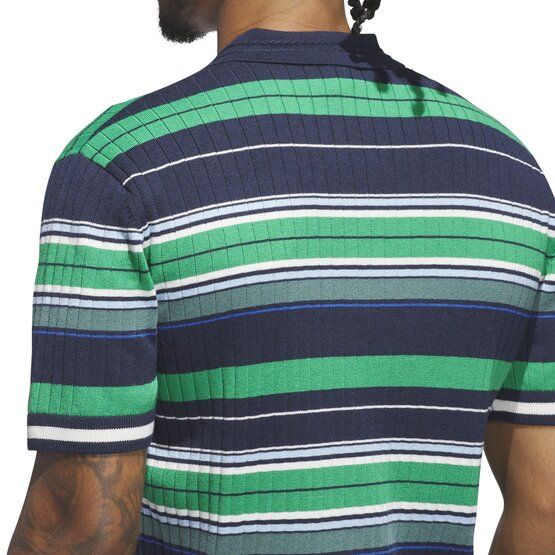 MR Stripe polo s krátkým rukávem námořnická modrá