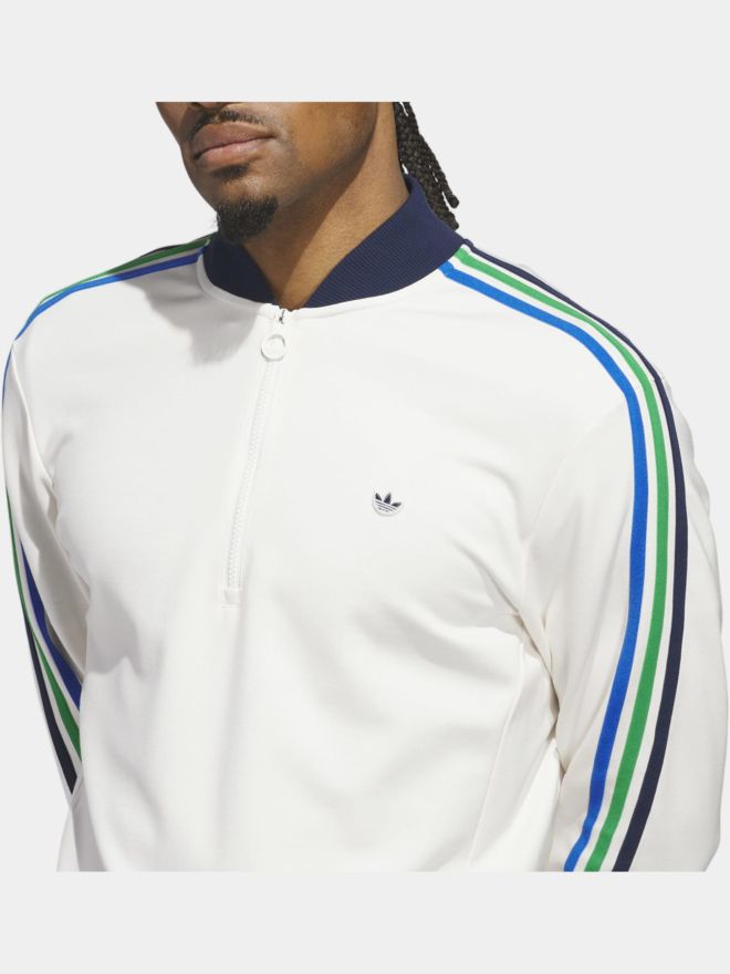adidas Golf Originals F 3 Str 1/4 Zip Stretch Midlayer weiß