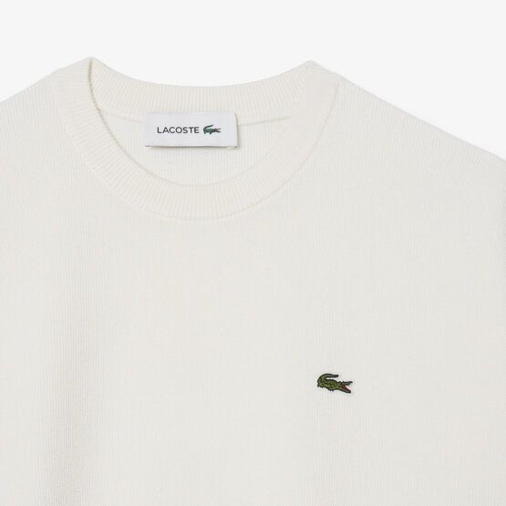 Lacoste Crewneck Pullover Strick offwhite