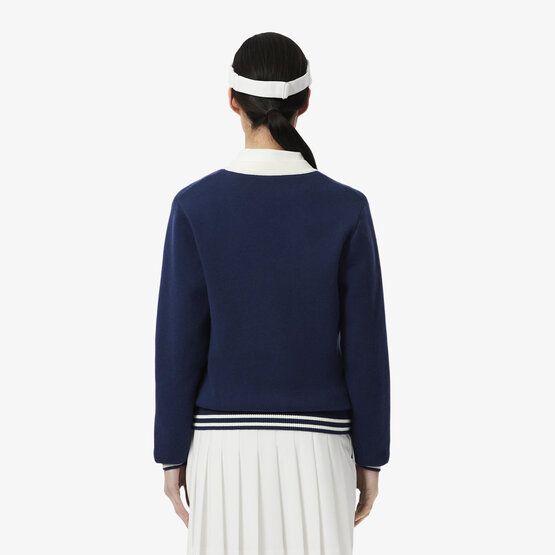 Lacoste Cardigan Jacke Strick navy