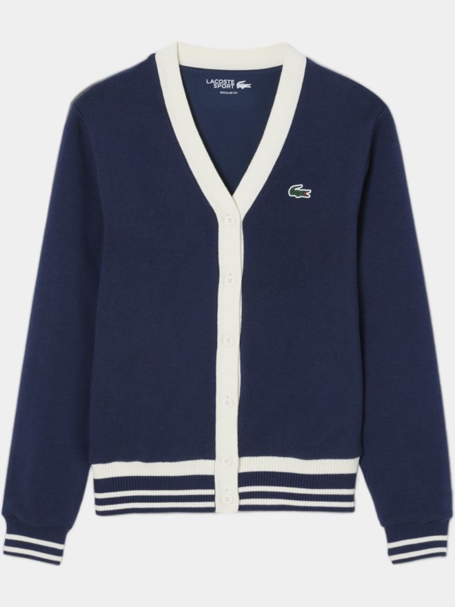 Lacoste Pletený svetr námořnická modrá