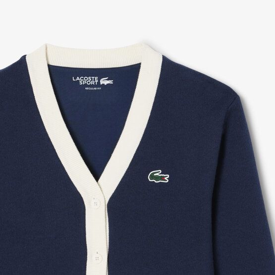 Lacoste Cardigan Jacke Strick navy