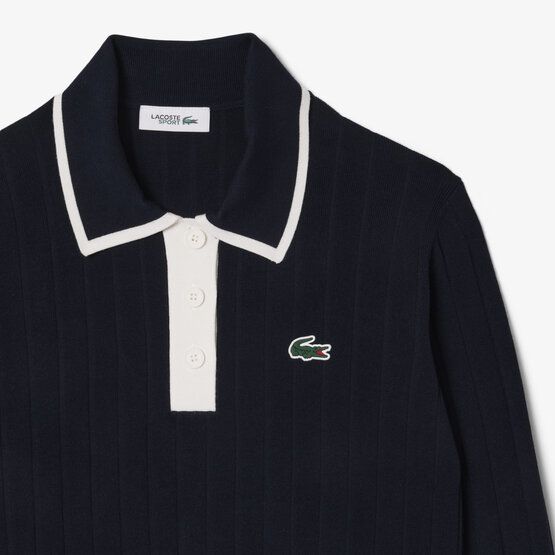 Lacoste Langarm Polo navy