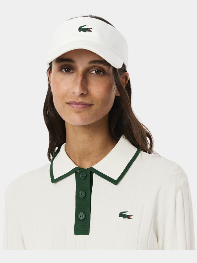 Lacoste Polokošile s dlouhým rukávem bílá