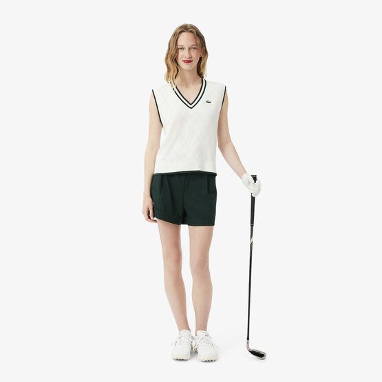 Lacoste Pullunder Strick beige