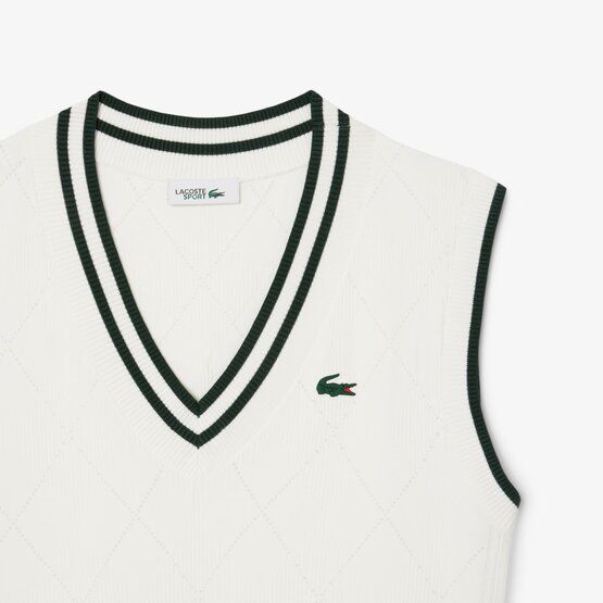 Lacoste Pullunder Strick beige