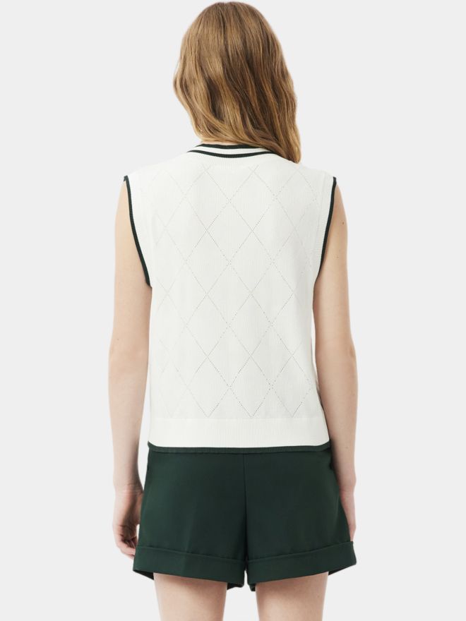 Lacoste Pletený svetr béžová