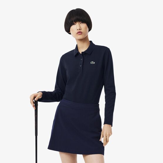 Lacoste Langarm Polo navy
