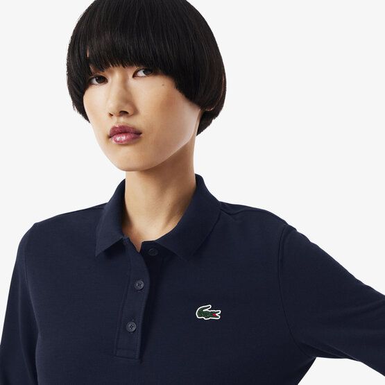Lacoste Langarm Polo navy